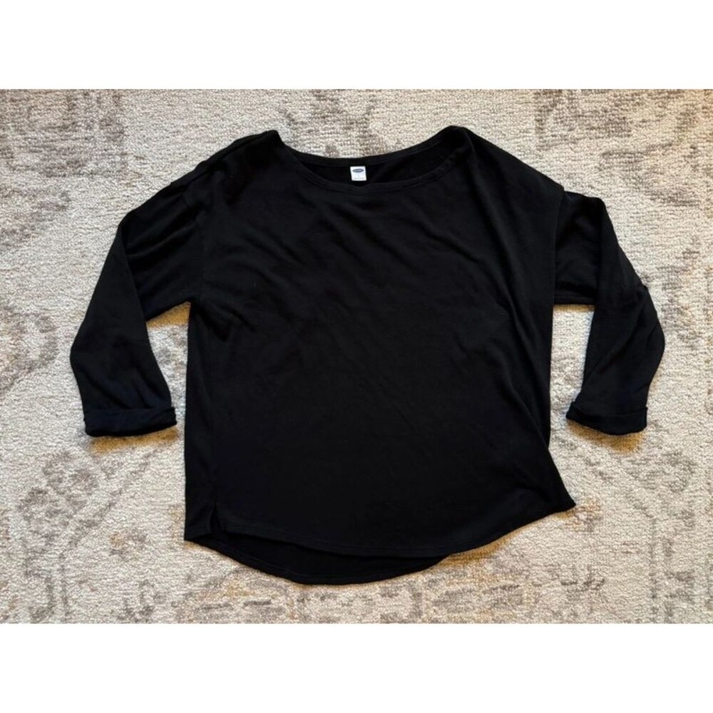 Old Navy solid black cuffed long sleeve sweater